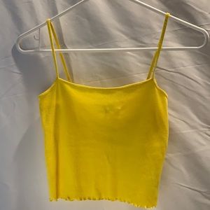 H&M yellow cropped cami.